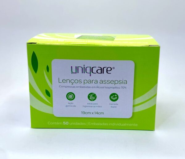 Lenços para Assepsia Uniqcare