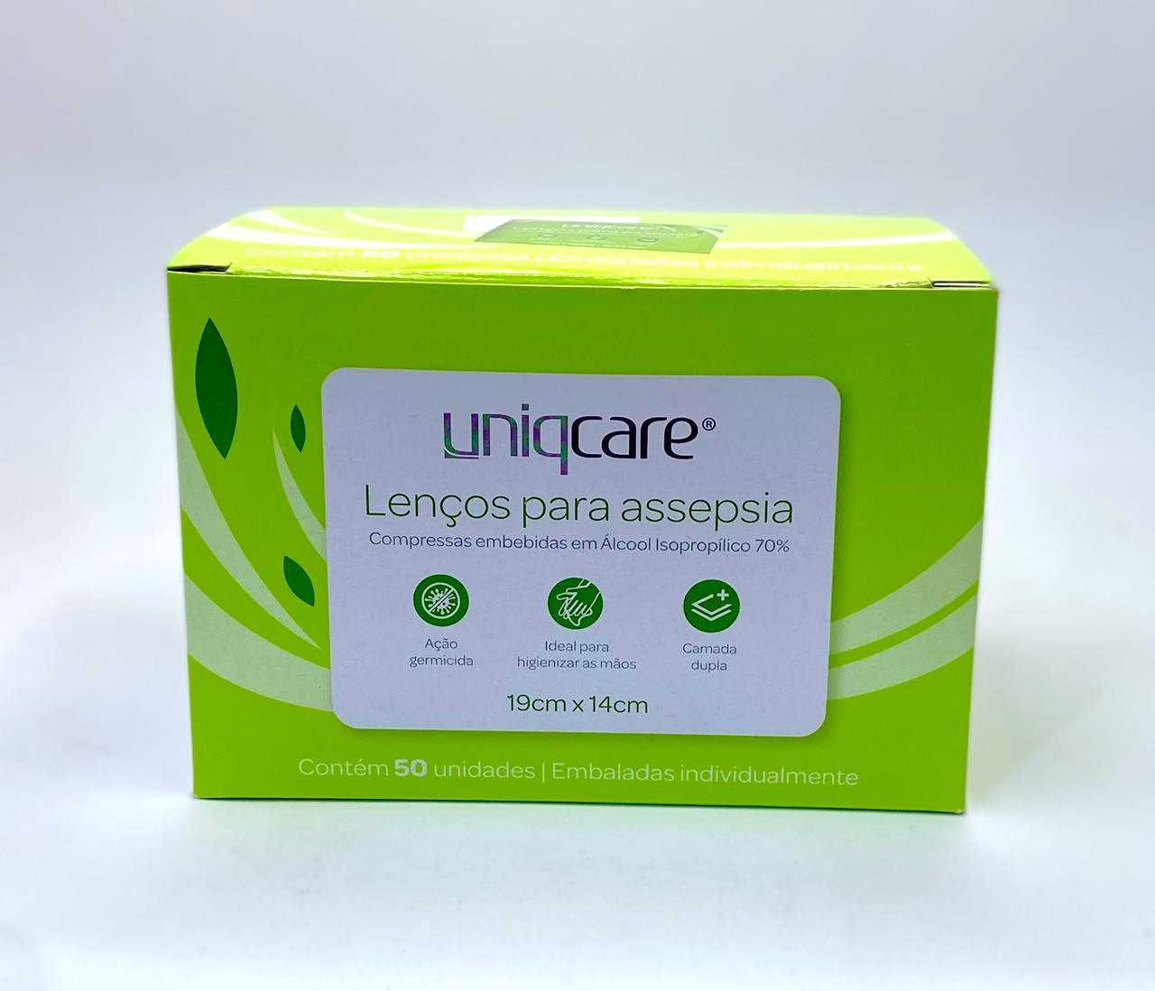 Lenços para Assepsia Uniqcare